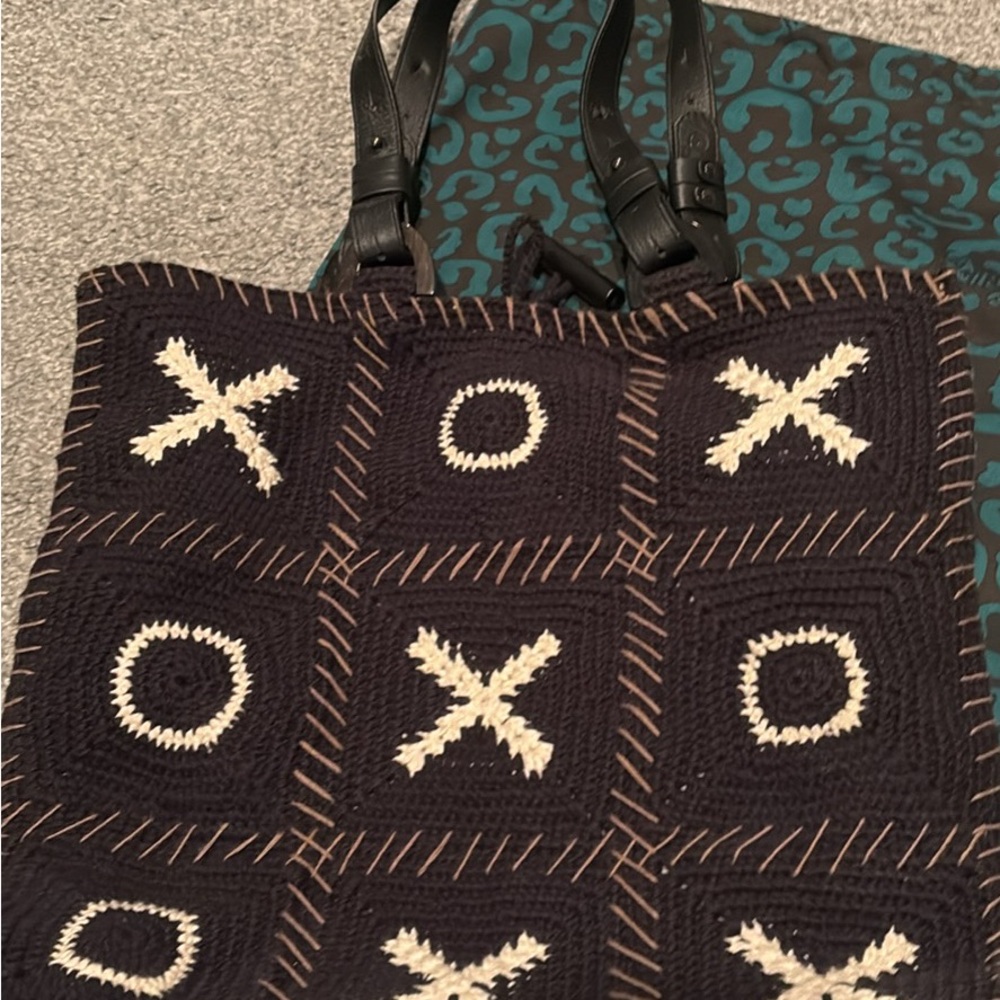 New Jamin Peuche tic Tax Tow Designer tote bag Handmade Crochet